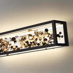 5065/23WL L-VISION ODL24 393 черный/золото/металл/металл Настенный светильник LED 1*23W 4000K BILD