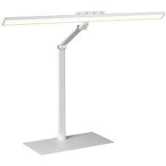 Novotech STUDI 359966 Белая настольная лампа, с сенсорным диммером, повышенный индекс цветопередачи, датчик освещенности, LED 24Вт 4000K CRI98 1670Лм IP20 220V