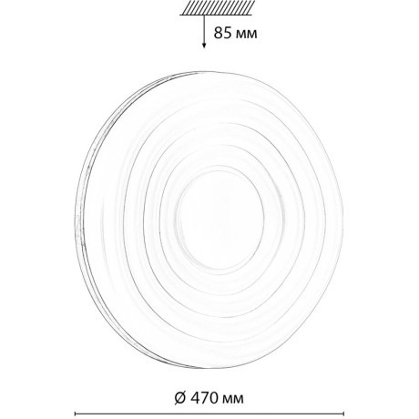 Настенно-потолочный светильник СОНЕКС Sonex FASS WOOD 7674/EL