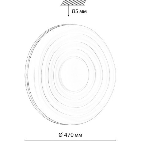 Настенно-потолочный светильник СОНЕКС Sonex FASS WOOD 7674/EL