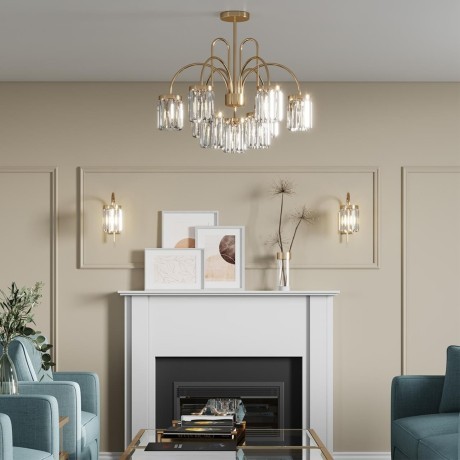 Подвесная люстра хрустальная Vassa 4987/6