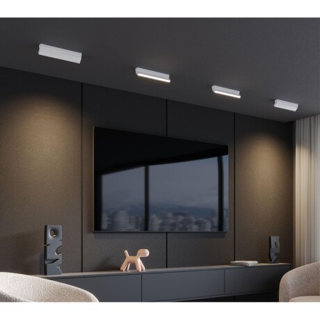 Novotech EOS 359761 Черный накладной поворотный светодиодный светильник книжка шириной 30см, глазковые светодиоды, CCT перекл. цветовой температуры на драйвере, LED 18Вт 872Лм CRI90 26° 2700;3200;4000К IP20 220В, коэф. пультсации < 1%