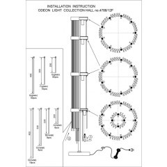 Торшер с выключателем York 4788/12F
