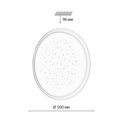 Светильник &quot;звездное небо&quot; LED 76Вт 3000/4000/6000К D500 IP43 Sonex CCT JOLLY 7774/ELN
