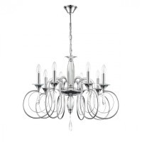 8032/8 CLASSI LN24 хром, металл/хрусталь Люстра подвесная Е14 8*40W 220V LAOKA