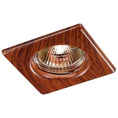 369717 SPOT NT12 347 красное дерево Встраиваемый НП светильник IP20 GX5.3 50W 12V WOOD