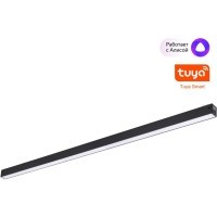 359943 Черный трековый линейный SMART светильник 87см (токопроводящий), пульт ДУ/Tuya Smart Life/Алиса 3000-6000К 220В 30Вт 120° 1950Лм CRI90 Novotech VECTOR