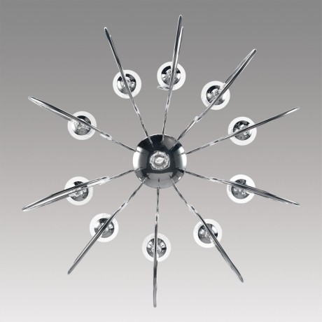 8032/10 CLASSI LN24 хром, металл/хрусталь Люстра подвесная Е14 10*40W 220V LAOKA