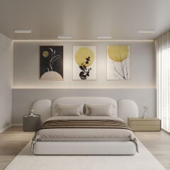 Novotech EOS 359770 Белый накладной поворотный светодиодный светильник книжка, шириной 30см, с матовым белым рассеивателем, CCT перекл. цветовой температуры на драйвере, LED 18Вт 970Лм CRI90 120° 2700;3200;4000К IP20 220В, коэф. пультсации < 1%