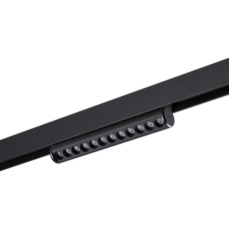 359946 Черный трековый линейный светильник с перекл. цв. температуры 3000;4000;6000К 10Вт 650Лм CRI90 Novotech VECTOR