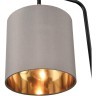 8037/1T MODERNI LN24 черный/серый/золотой, металл/текстиль Настольная лампа Е27 60W 220V ELSA