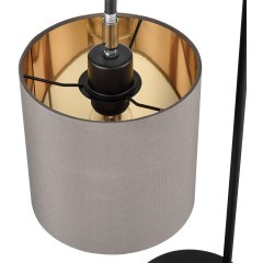 8037/1T MODERNI LN24 черный/серый/золотой, металл/текстиль Настольная лампа Е27 60W 220V ELSA