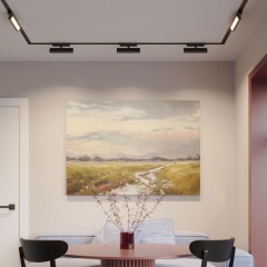 Novotech STRATUS 359771 Черный однофазный двужильный трековый светодиодный светильник, линейный 20см, поворотный, CCT перекл. цветовой температуры, LED 12Вт 797Лм 2700;3200;4000К CRI90 105° IP20 220В, коэф. пульсации < 1%