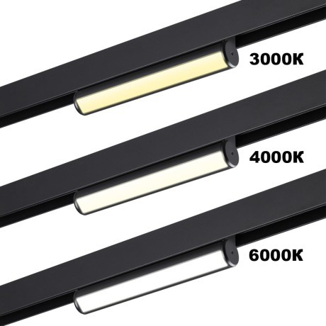 359953 Трековый светодиодный линейный SMART светильник 220В, 18Вт, 3000-6000К, 1080Лм, CRI90 пульт ДУ/Tuya Smart Life/Алиса Novotech VECTOR