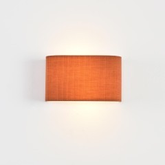 8329/2W Настенный светильник шириной 20см с текстильным плафоном кирпичного цвета под лампы E14 2*40W 220V Lumion GOFERA