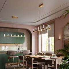 Подвесной светильник IP20 LED 40W 2470Лм 3000K 180° DEFANCE 7144/45L