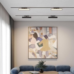 Novotech STRATUS 359778 Черный однофазный трехжильный трековый светодиодный светильник, линейный 30см, поворотный, CCT перекл. цветовой температуры, LED 18Вт 1080Лм 2700;3200;4000К CRI90 105° IP20 220В, коэф. пульсации < 1%