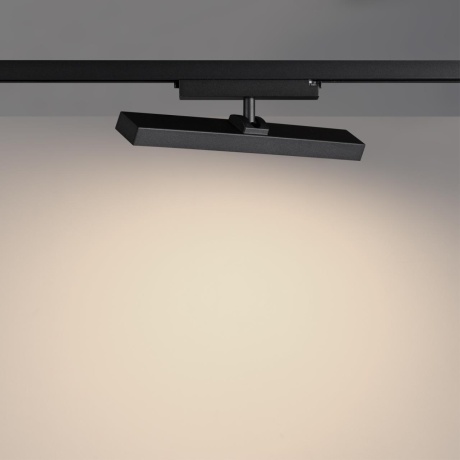 Novotech STRATUS 359778 Черный однофазный трехжильный трековый светодиодный светильник, линейный 30см, поворотный, CCT перекл. цветовой температуры, LED 18Вт 1080Лм 2700;3200;4000К CRI90 105° IP20 220В, коэф. пульсации < 1%