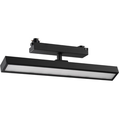 Novotech STRATUS 359778 Черный однофазный трехжильный трековый светодиодный светильник, линейный 30см, поворотный, CCT перекл. цветовой температуры, LED 18Вт 1080Лм 2700;3200;4000К CRI90 105° IP20 220В, коэф. пульсации < 1%