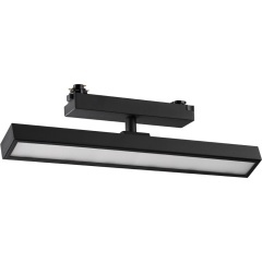 Novotech STRATUS 359778 Черный однофазный трехжильный трековый светодиодный светильник, линейный 30см, поворотный, CCT перекл. цветовой температуры, LED 18Вт 1080Лм 2700;3200;4000К CRI90 105° IP20 220В, коэф. пульсации < 1%