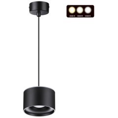 Подвесной светильник цилиндр Novotech 358968 Giro светодиодный LED 12W вниз + 3W вверхW