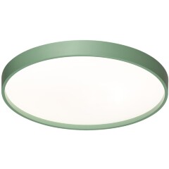 7743/DL COLOR SN Светильник светодиодный потолочный пластик/белый/зеленый LED 48Вт 3000-6000К D380 IP43 пульт ДУ MAVIC