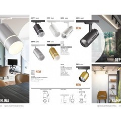 Трехжильный однофазный трековый светодиодный светильник Novotech KAMP 358516 2700лм 25Вт