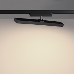 Novotech STRATUS 359779 Черный однофазный трехжильный трековый светодиодный светильник, линейный 40см, поворотный, CCT перекл. цветовой температуры, LED 24Вт 1384Лм 2700;3200;4000К CRI90 105° IP20 220В, коэф. пульсации < 1%