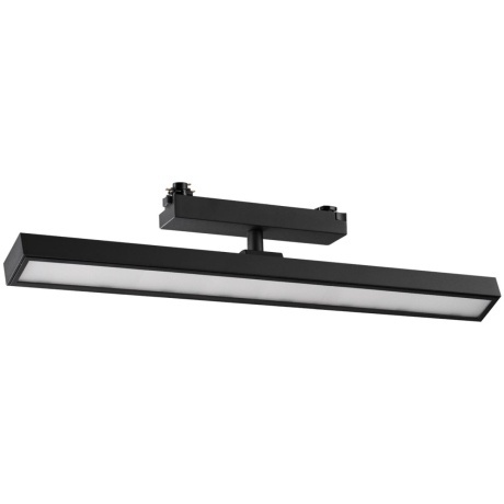 Novotech STRATUS 359779 Черный однофазный трехжильный трековый светодиодный светильник, линейный 40см, поворотный, CCT перекл. цветовой температуры, LED 24Вт 1384Лм 2700;3200;4000К CRI90 105° IP20 220В, коэф. пульсации < 1%