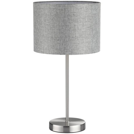 8251/1T MODERNI LN25 000 никель/серый, металл/текстиль Настольная лампа Е27 60W 220V NIKKI