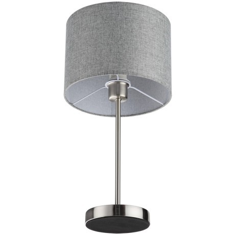 8251/1T MODERNI LN25 000 никель/серый, металл/текстиль Настольная лампа Е27 60W 220V NIKKI