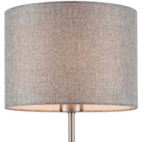 8251/1T MODERNI LN25 000 никель/серый, металл/текстиль Настольная лампа Е27 60W 220V NIKKI