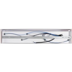 8329/6W Настенный светильник шириной 60см с текстильным плафоном кирпичного цвета под лампы E14 6*40W 220V Lumion GOFERA