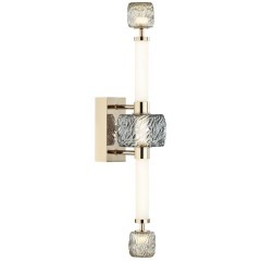 5426/28WL L-VISION ODL_EX24 21 золотой/белый/дымчатый/коньячный/металл/стекло/акрил Бра LED 28W 3000K KLIFF