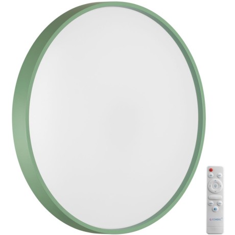 7743/EL COLOR SN Светильник светодиодный потолочный пластик/белый/зеленый LED 70Вт 3000-6000К D480 IP43 пульт ДУ MAVIC