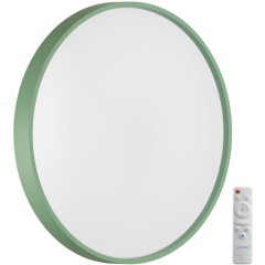 7743/EL COLOR SN Светильник светодиодный потолочный пластик/белый/зеленый LED 70Вт 3000-6000К D480 IP43 пульт ДУ MAVIC