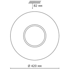 Настенно-потолочный светильник Sonex 2048/DL VISMA IP43 светодиодный LED 48W
