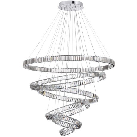 Люстра подвесная кольцевая хрустальная Odeon Light LED 260W 4000K 30600Лм VEKIA 4930/260L