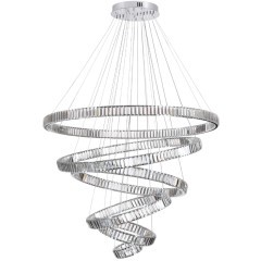 Люстра подвесная кольцевая хрустальная Odeon Light LED 260W 4000K 30600Лм VEKIA 4930/260L