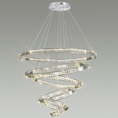 Люстра подвесная кольцевая хрустальная Odeon Light LED 260W 4000K 30600Лм VEKIA 4930/260L