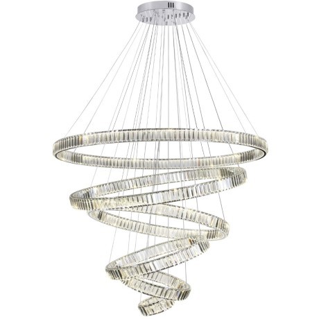 Люстра подвесная кольцевая хрустальная Odeon Light LED 260W 4000K 30600Лм VEKIA 4930/260L