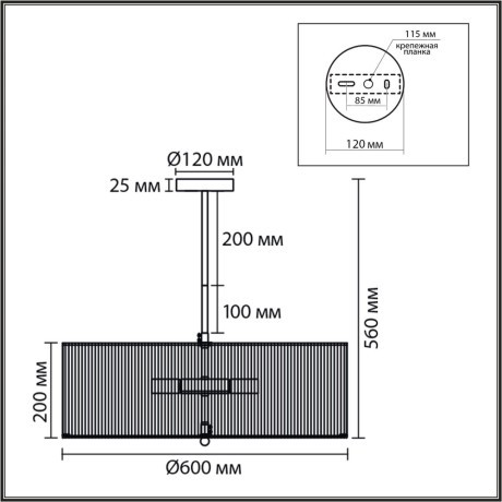 Люстра потолочная Е14 7*40W Lumion SILVANA 8286/7