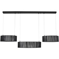 8371/70L Подвесная люстра с 3 тканевым плафонами-кольцами диаметром 35;50;35см и ступенчатым перекл. цветовой температуры 70Вт 3144Лм 3000;4000;6000K CRI80 220V Lumion KAVA