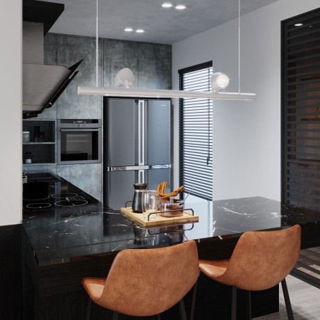 Светильник подвесной диммируемый (сенсер) LED 14W+14W 4000K Novotech FERMO 359308