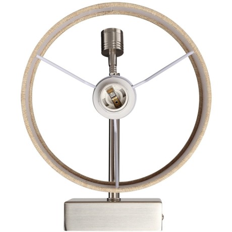 8250/2W MODERNI LN25 000  никель/бежевый, металл/текстиль бра Е14 40W+ LED 3W 4000K 220V NIKKI