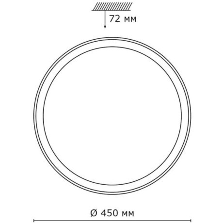Светодиодный настенно-потолочный светильник с пультом Kabrio 2049/DL