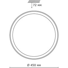 Светодиодный настенно-потолочный светильник с пультом Kabrio 2049/DL