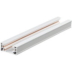 135295 Однофазный белый трехжильный 3м шинопровод с вводом питания и заглушкой в комплекте 220V Novotech EXPERT