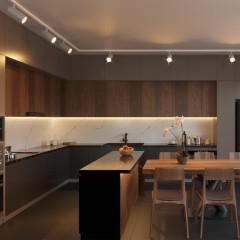 Однофазный двужильный светодиодный трековый светильник Novotech 359155 SELENE 3000К 2300Лм CRI90+ 45° 24Вт