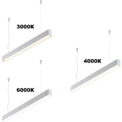 Светильник подвесной с переключателем цветовой температуры, длина провода 2м LED 28W 3000/4000/6000K Novotech YESO 359404